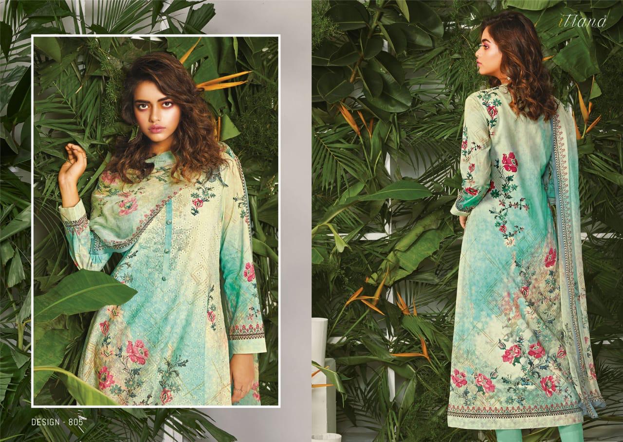 Rabia By Itrana Beautiful Suits Colorful Stylish Fancy Colorful Casual Wear & Ethnic Wear Cambric Embroidery Front Digital Print With Cambric Back Sleeve Digital Printed Dresses At Wholesale Price