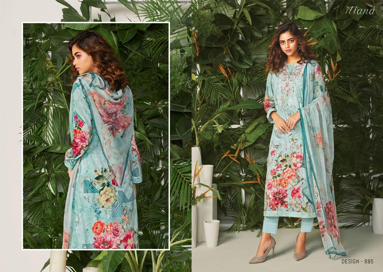 Rabia By Itrana Beautiful Suits Colorful Stylish Fancy Colorful Casual Wear & Ethnic Wear Cambric Embroidery Front Digital Print With Cambric Back Sleeve Digital Printed Dresses At Wholesale Price