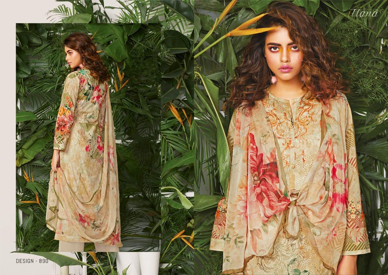 Rabia By Itrana Beautiful Suits Colorful Stylish Fancy Colorful Casual Wear & Ethnic Wear Cambric Embroidery Front Digital Print With Cambric Back Sleeve Digital Printed Dresses At Wholesale Price