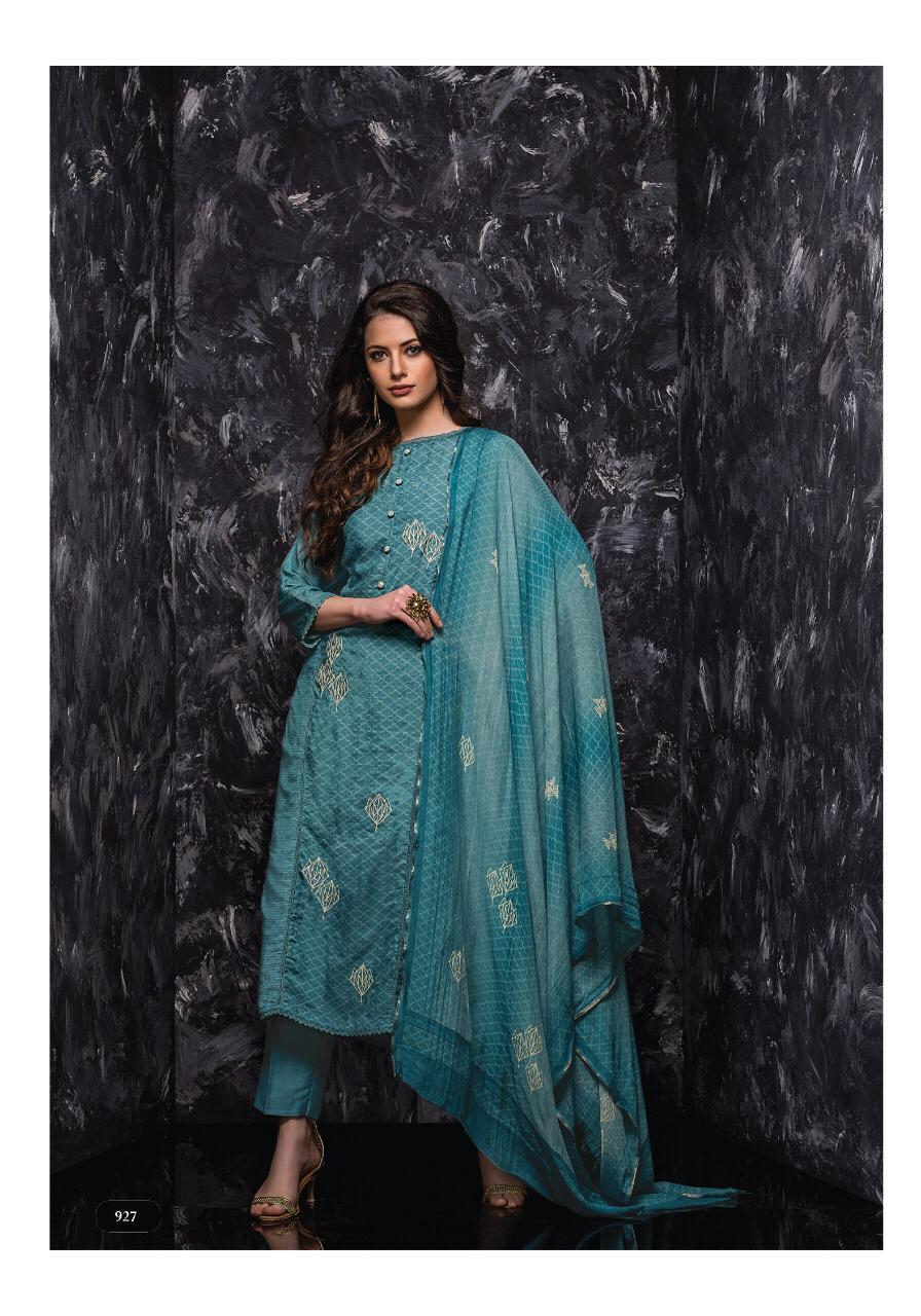 Rabiya By Sri 924 To 929 Series Designer Beautiful Stylish Fancy Colorful Casual Wear & Ethnic Wear & Ready To Wear Pure Bemberg Muslin Embroidered Dresses At Wholesale Price
