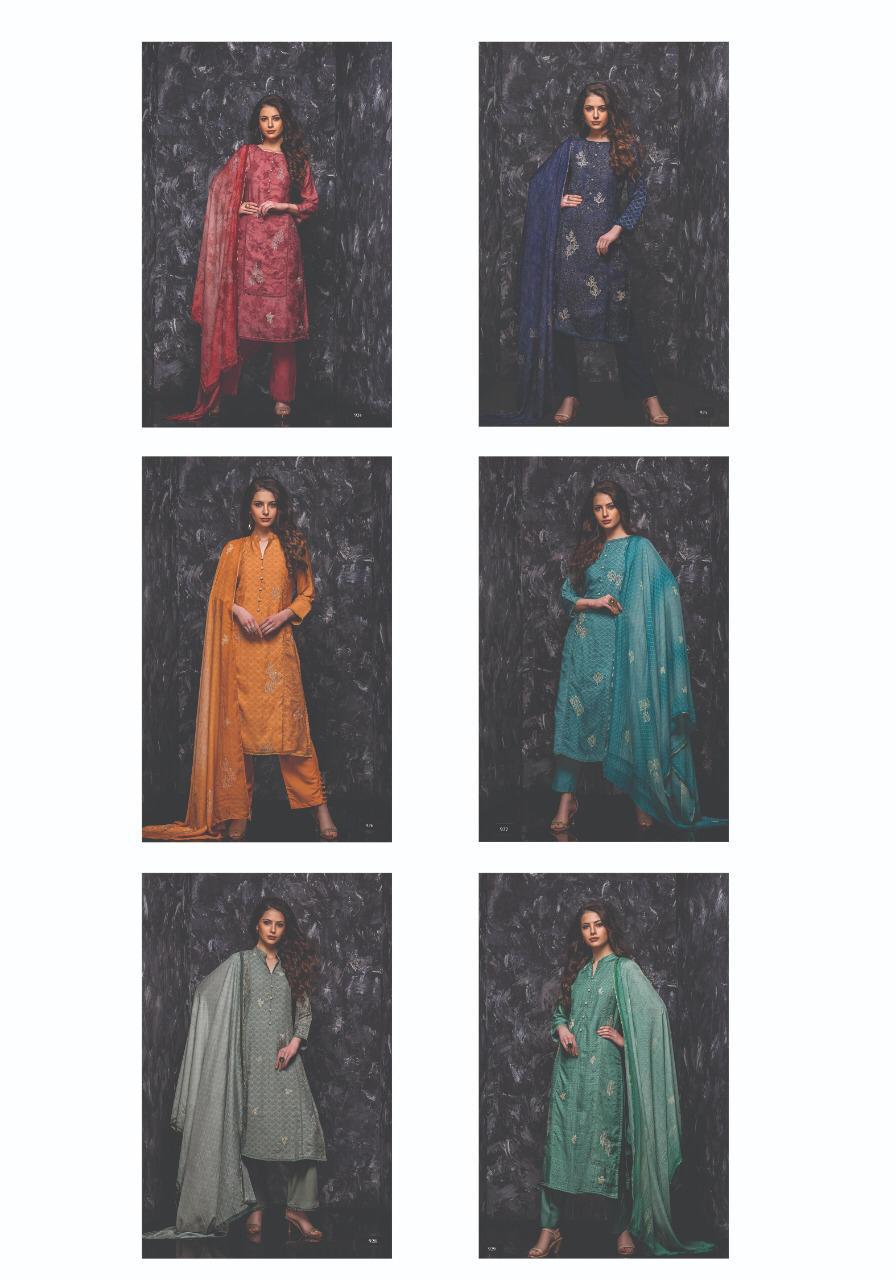 Rabiya By Sri 924 To 929 Series Designer Beautiful Stylish Fancy Colorful Casual Wear & Ethnic Wear & Ready To Wear Pure Bemberg Muslin Embroidered Dresses At Wholesale Price