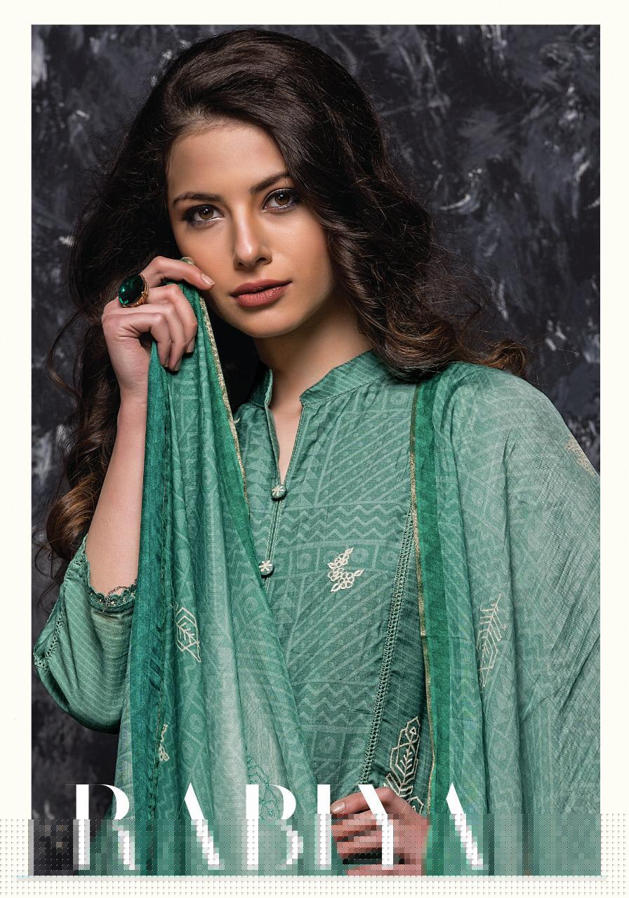 Rabiya By Sri 924 To 929 Series Designer Beautiful Stylish Fancy Colorful Casual Wear & Ethnic Wear & Ready To Wear Pure Bemberg Muslin Embroidered Dresses At Wholesale Price