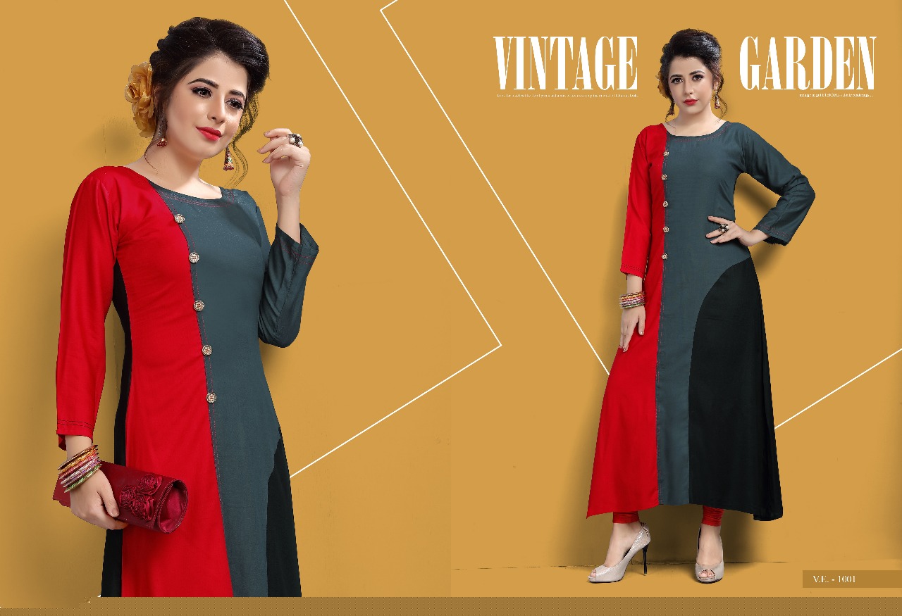 Radha Vol-1 By Vilohit Enterprise 1001 To 1007 Series Designer Beautiful Stylish Fancy Colorful Casual Wear & Ethnic Wear Collection Heavy Rayon Kurtis At Wholesale Price