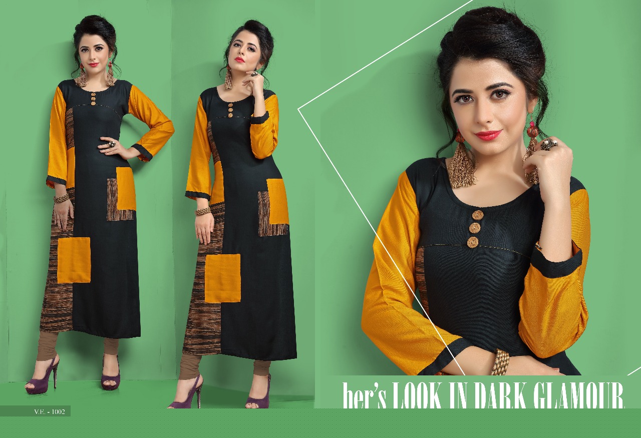 Radha Vol-1 By Vilohit Enterprise 1001 To 1007 Series Designer Beautiful Stylish Fancy Colorful Casual Wear & Ethnic Wear Collection Heavy Rayon Kurtis At Wholesale Price