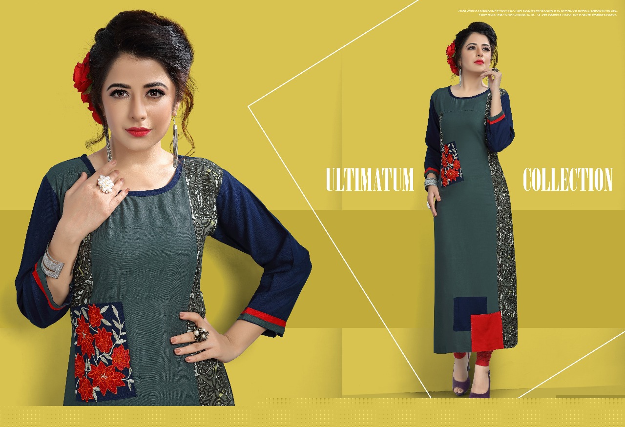 Radha Vol-1 By Vilohit Enterprise 1001 To 1007 Series Designer Beautiful Stylish Fancy Colorful Casual Wear & Ethnic Wear Collection Heavy Rayon Kurtis At Wholesale Price