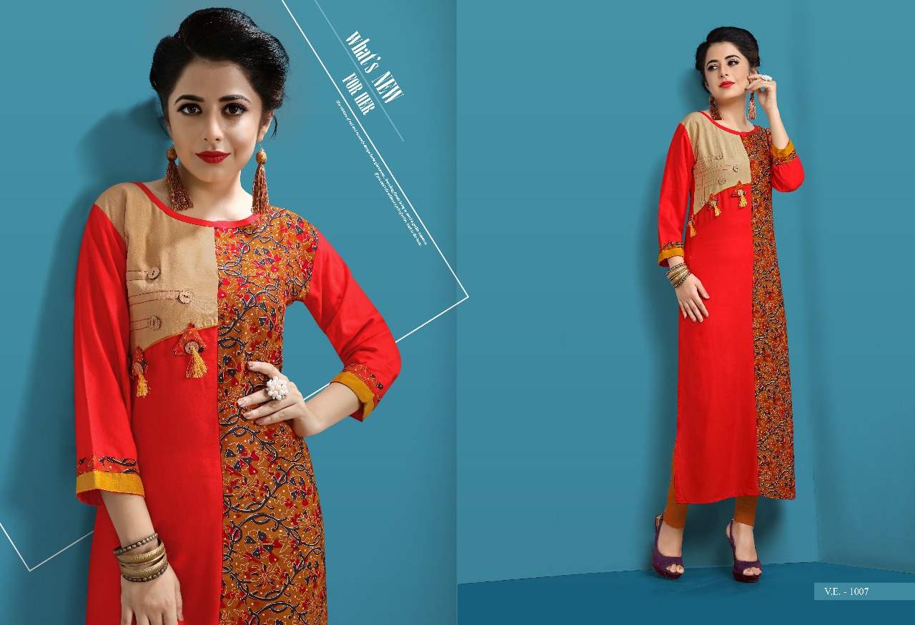 Radha Vol-1 By Vilohit Enterprise 1001 To 1007 Series Designer Beautiful Stylish Fancy Colorful Casual Wear & Ethnic Wear Collection Heavy Rayon Kurtis At Wholesale Price