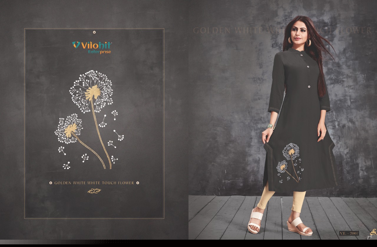 Radha Vol-2 By Vilohit Enterprise 2001 To 2007 Series Beautiful Stylish Fancy Colorful Casual Wear & Ethnic Wear & Ready To Wear Heavy Rayon Kurtis At Wholesale Price