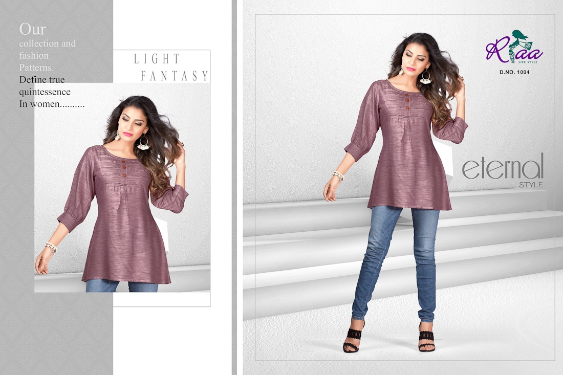 Radha By Riaa Lifestyle 1001 To 1008 Series Beautiful Colorful Stylish Fancy Casual Wear & Ethnic Wear & Ready To Wear Khadi Rayon Embroidered Kurtis At Wholesale Price