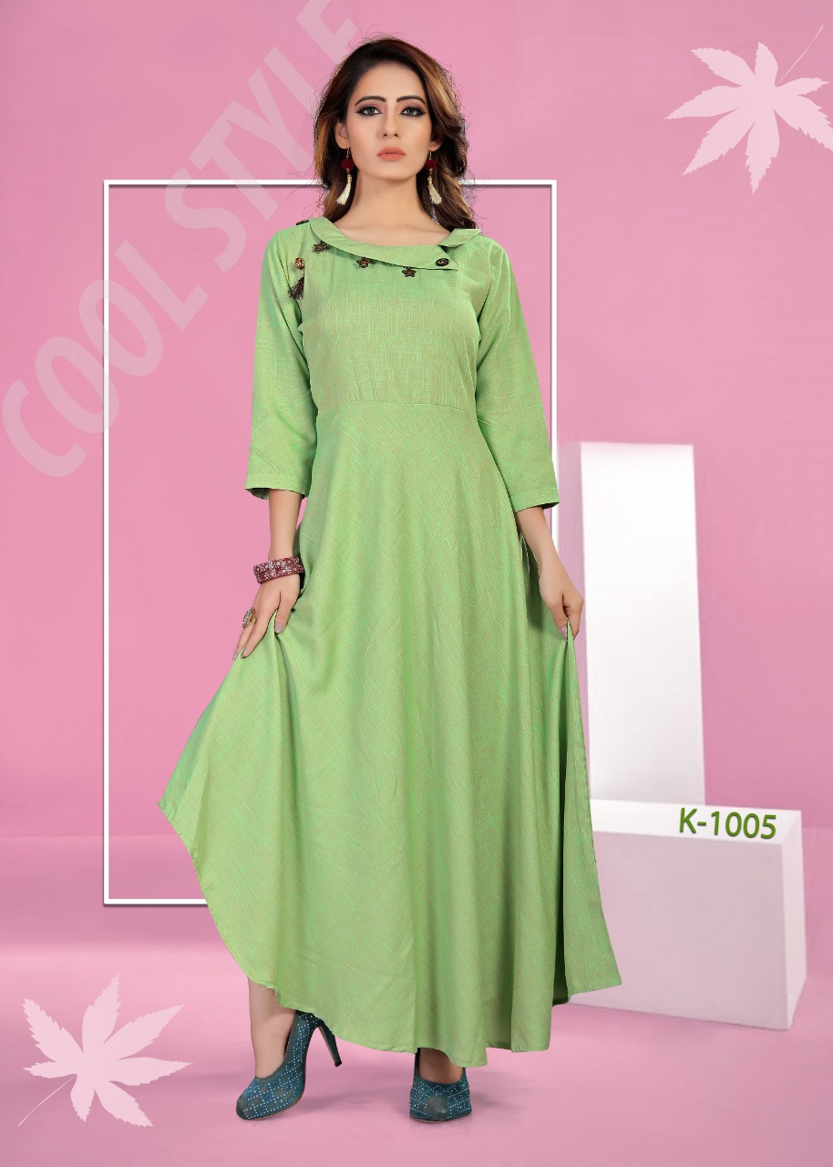 Radhika Vol-3 By Tanish Fashion 1001 To 1006 Series Beautiful Stylish Fancy Colorful Casual Wear & Ethnic Wear Rayon Two Tone Kurtis At Wholesale Price