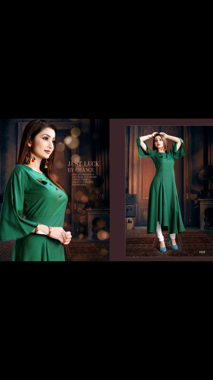 Radhika By Revaa 1018 To 1023 Series Beautiful Colorful Stylish Fancy Casual Wear & Ethnic Wear & Ready To Wear Rayon Two Tone Kurtis At Wholesale Price