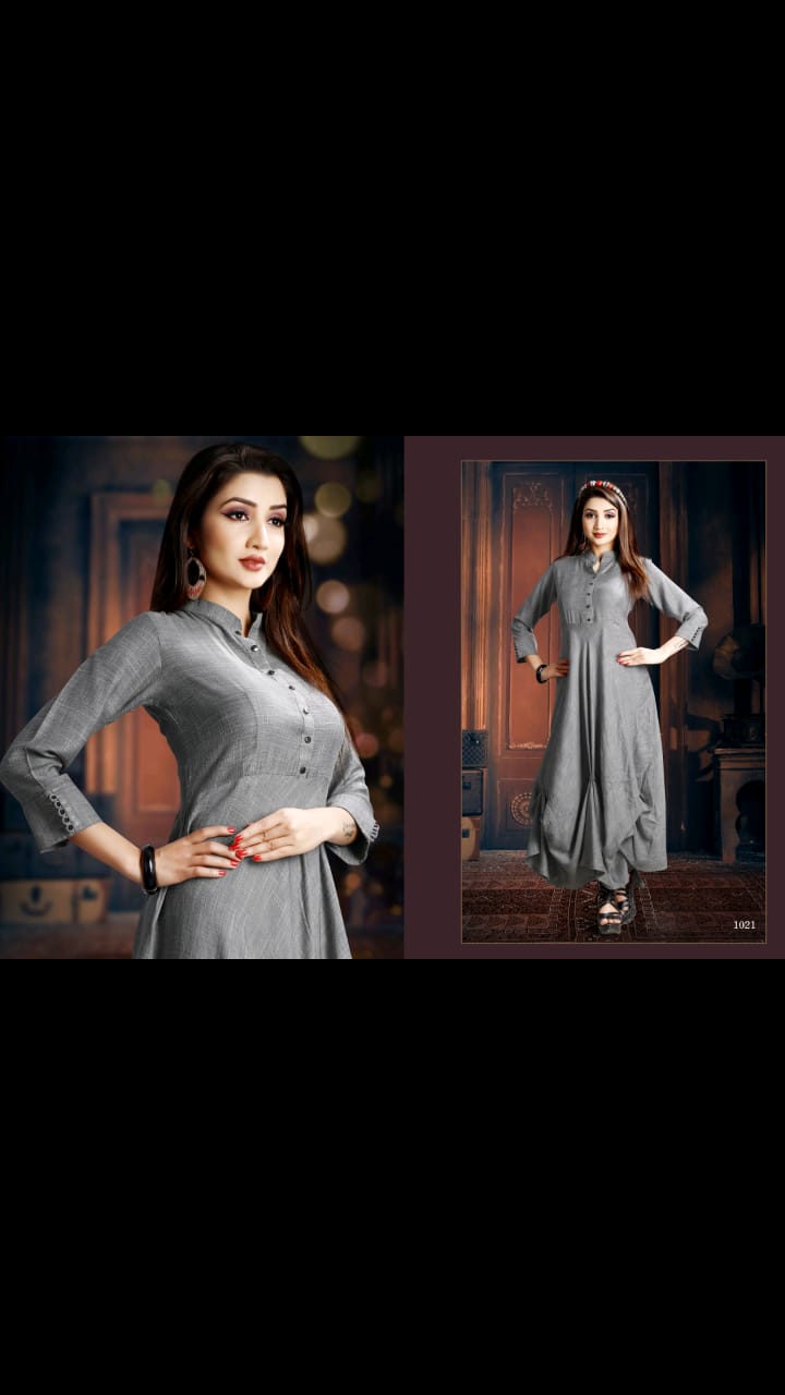 Radhika By Revaa 1018 To 1023 Series Beautiful Colorful Stylish Fancy Casual Wear & Ethnic Wear & Ready To Wear Rayon Two Tone Kurtis At Wholesale Price