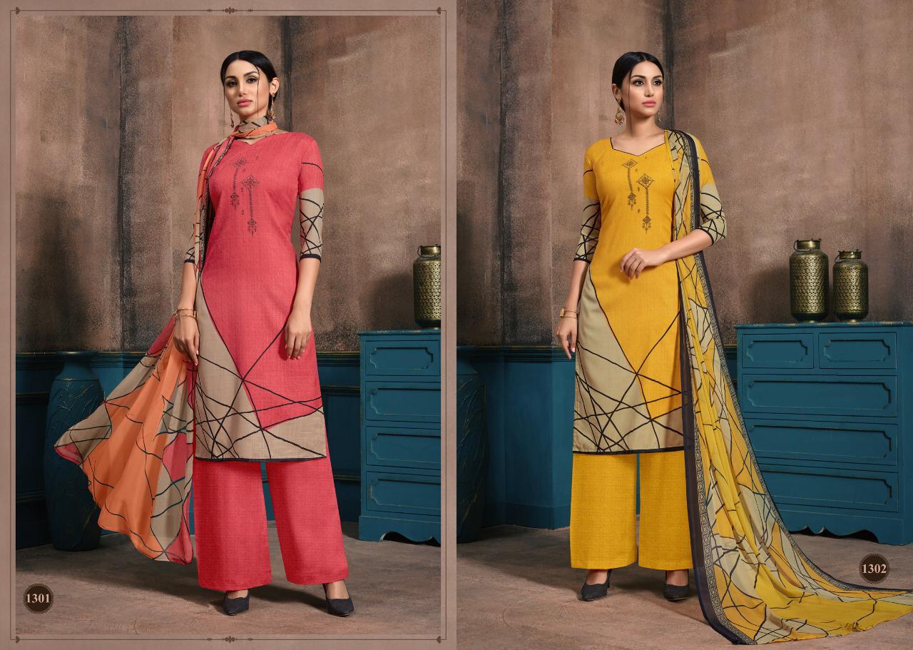 Ragini By Aaa Designer 1301 To 1312 Series Beautiful Pakistani Suits Colorful Stylish Fancy Casual Wear & Ethnic Wear Cotton Slub Print Dresses At Wholesale Price