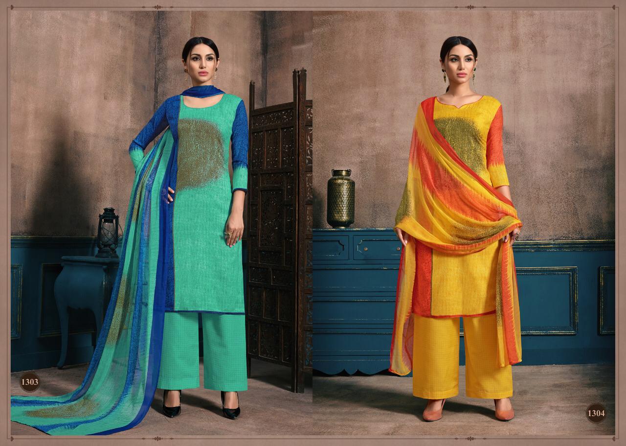 Ragini By Aaa Designer 1301 To 1312 Series Beautiful Pakistani Suits Colorful Stylish Fancy Casual Wear & Ethnic Wear Cotton Slub Print Dresses At Wholesale Price