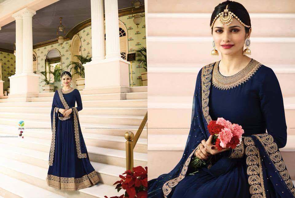 Raj Mahal By Vinay Fashion 7171 To 7178 Series Designer Anarkali Suits Wedding Collection Beautiful Stylish Fancy Colorful Party Wear & Occasional Wear Silk/ Georgette Dresses At Wholesale Price