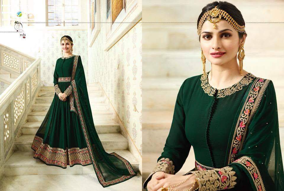 Raj Mahal By Vinay Fashion 7171 To 7178 Series Designer Anarkali Suits Wedding Collection Beautiful Stylish Fancy Colorful Party Wear & Occasional Wear Silk/ Georgette Dresses At Wholesale Price