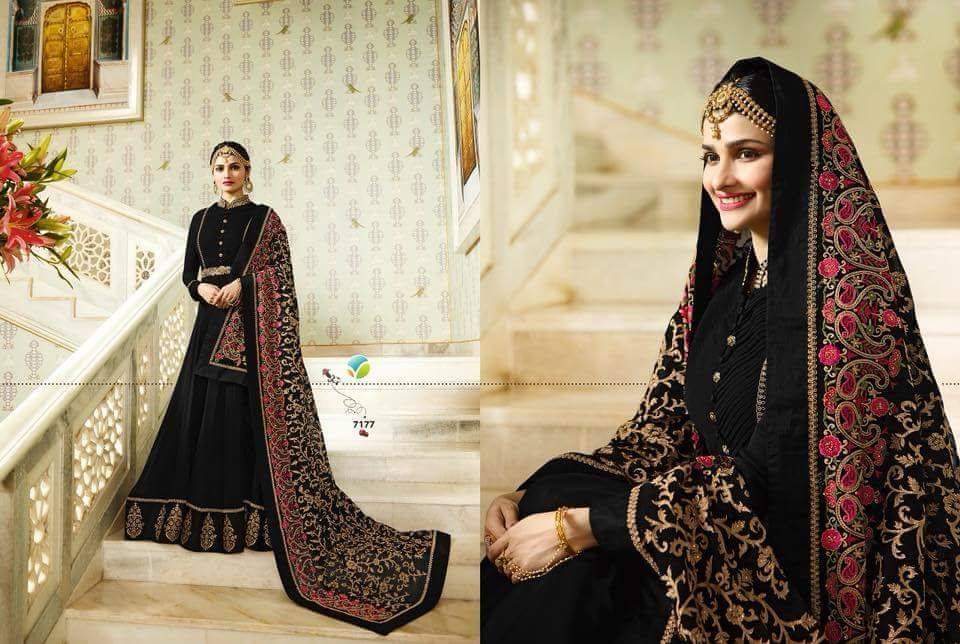 Raj Mahal By Vinay Fashion 7171 To 7178 Series Designer Anarkali Suits Wedding Collection Beautiful Stylish Fancy Colorful Party Wear & Occasional Wear Silk/ Georgette Dresses At Wholesale Price