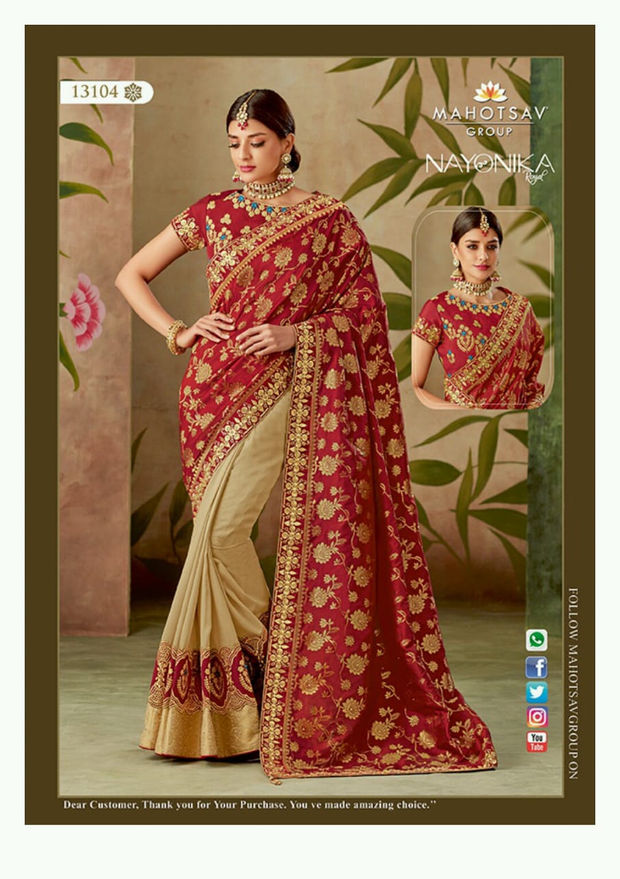 Rajrani By Mahotsav Creation 13104 To 13118 Series Indian Designer Traditional Wear Collection Beautiful Stylish Fancy Colorful Party Wear & Occasional Wear Silk Sarees At Wholesale Price