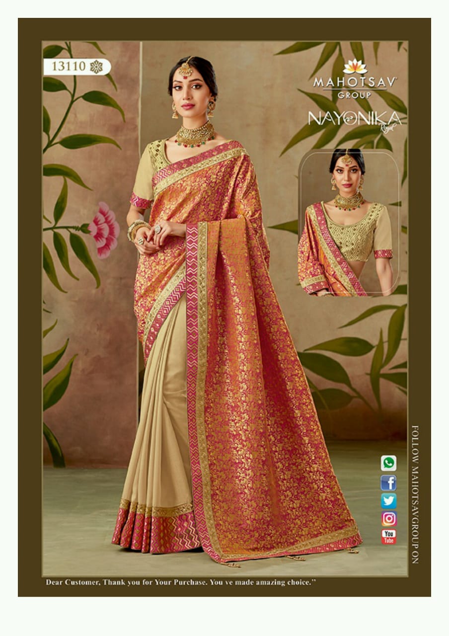 Rajrani By Mahotsav Creation 13104 To 13118 Series Indian Designer Traditional Wear Collection Beautiful Stylish Fancy Colorful Party Wear & Occasional Wear Silk Sarees At Wholesale Price