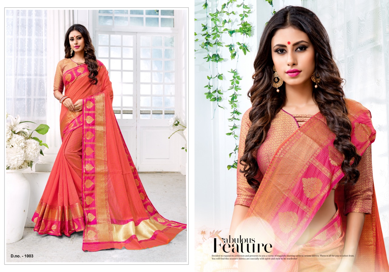 Rajyog By Adarsh Prints 1001 To 1012 Series Indian Traditional Wear Collection Beautiful Stylish Fancy Colorful Party Wear & Occasional Wear Kota Doriya Sarees At Wholesale Price