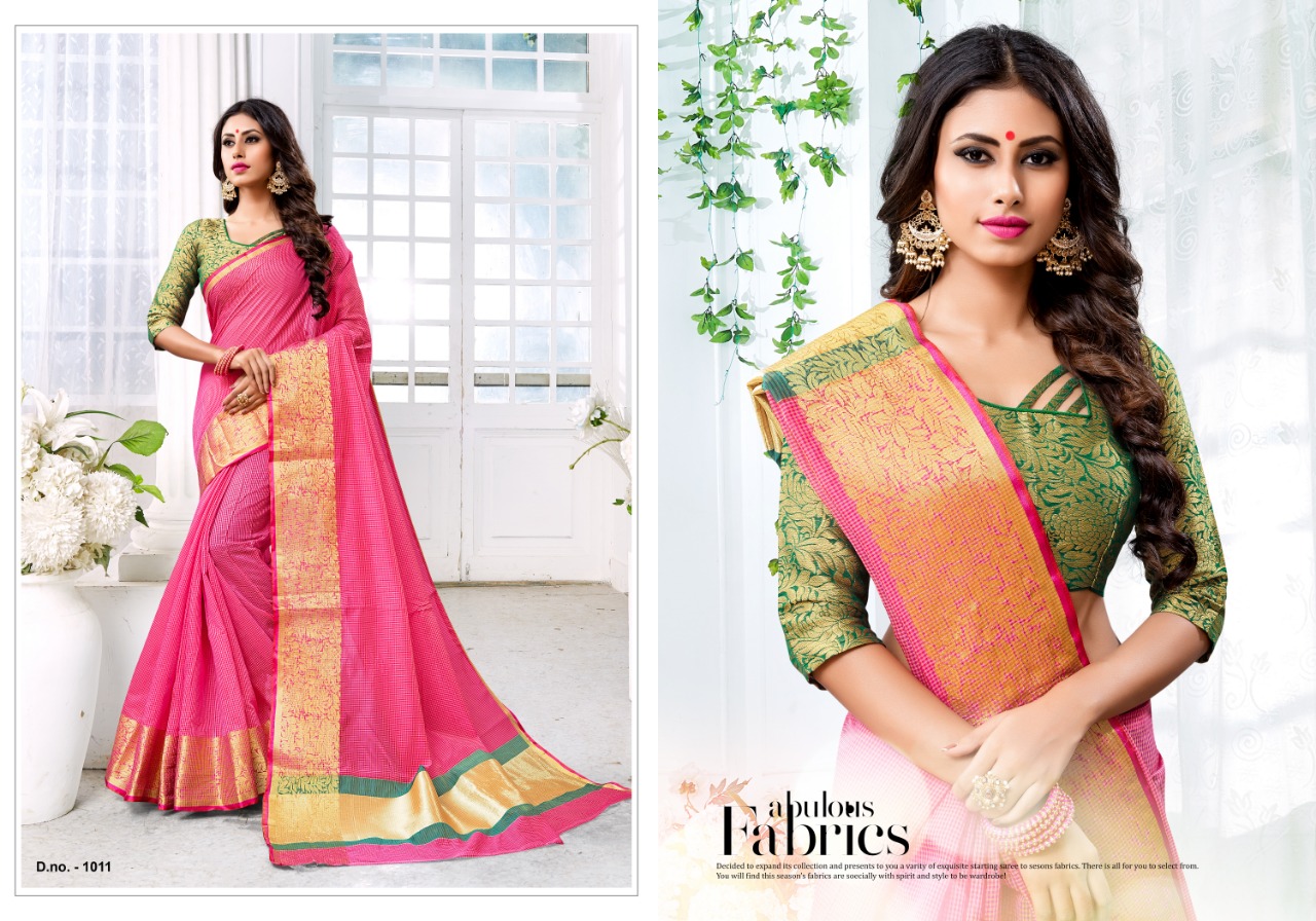 Rajyog By Adarsh Prints 1001 To 1012 Series Indian Traditional Wear Collection Beautiful Stylish Fancy Colorful Party Wear & Occasional Wear Kota Doriya Sarees At Wholesale Price
