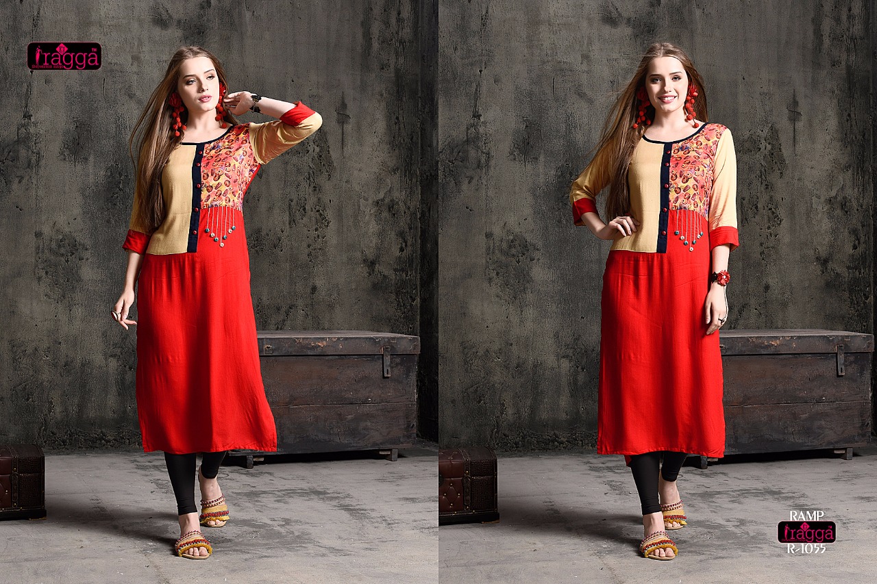 Ramp By Ragga 1055 To 1064 Series Beautiful Stylish Fancy Colorful Casual Wear & Ethnic Wear & Ready To Wear Rayon Cotton Kurtis At Wholesale Price