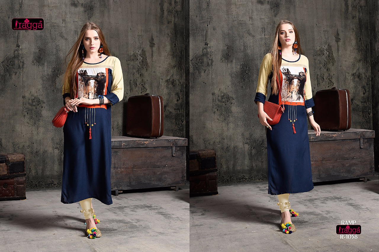 Ramp By Ragga 1055 To 1064 Series Beautiful Stylish Fancy Colorful Casual Wear & Ethnic Wear & Ready To Wear Rayon Cotton Kurtis At Wholesale Price