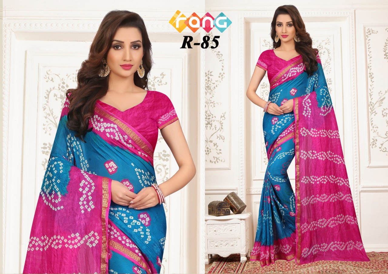 Rang Vol-14 By Fashid Wholesale 82 To 88 Series Indian Traditional Wear Collection Beautiful Stylish Fancy Colorful Party Wear & Occasional Wear Handicraft Bandhani Sarees At Wholesale Price