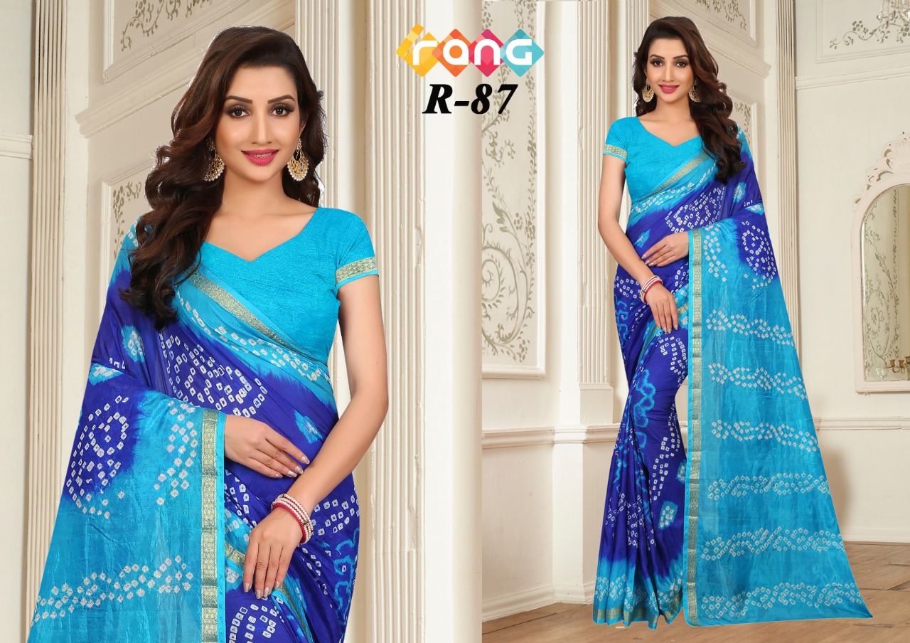 Rang Vol-14 By Fashid Wholesale 82 To 88 Series Indian Traditional Wear Collection Beautiful Stylish Fancy Colorful Party Wear & Occasional Wear Handicraft Bandhani Sarees At Wholesale Price