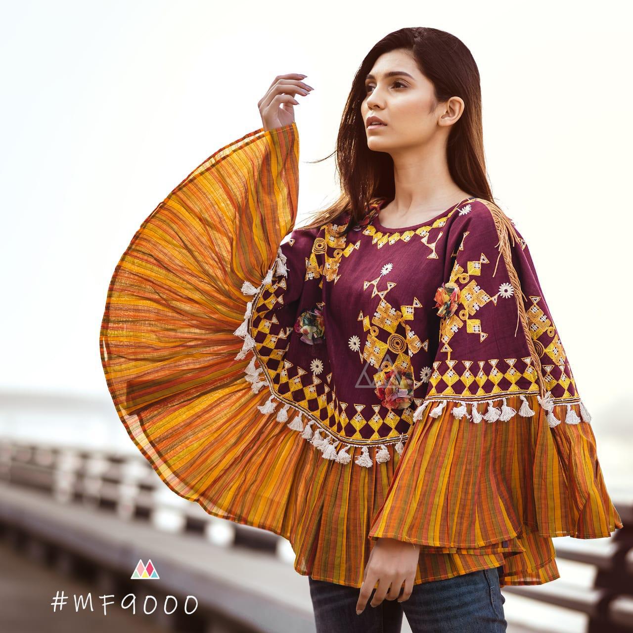 Rangeela Re By Mesmora 9000 To 9009 Series Kedia Collection Beutifil Festive Collection Colorful Stylish Fancy Party Wear & Festive Wear Khadi With Work Pants/ Tops At Wholesale Price