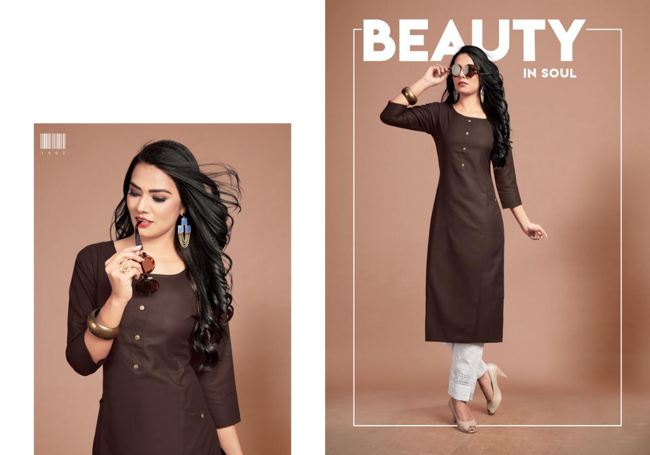 Rangeen By Gallberry 1001 To 1007 Series Stylish Fancy Beautiful Colorful Casual Wear & Ethnic Wear Cotton Slub Printed Kurtis At Wholesale Price