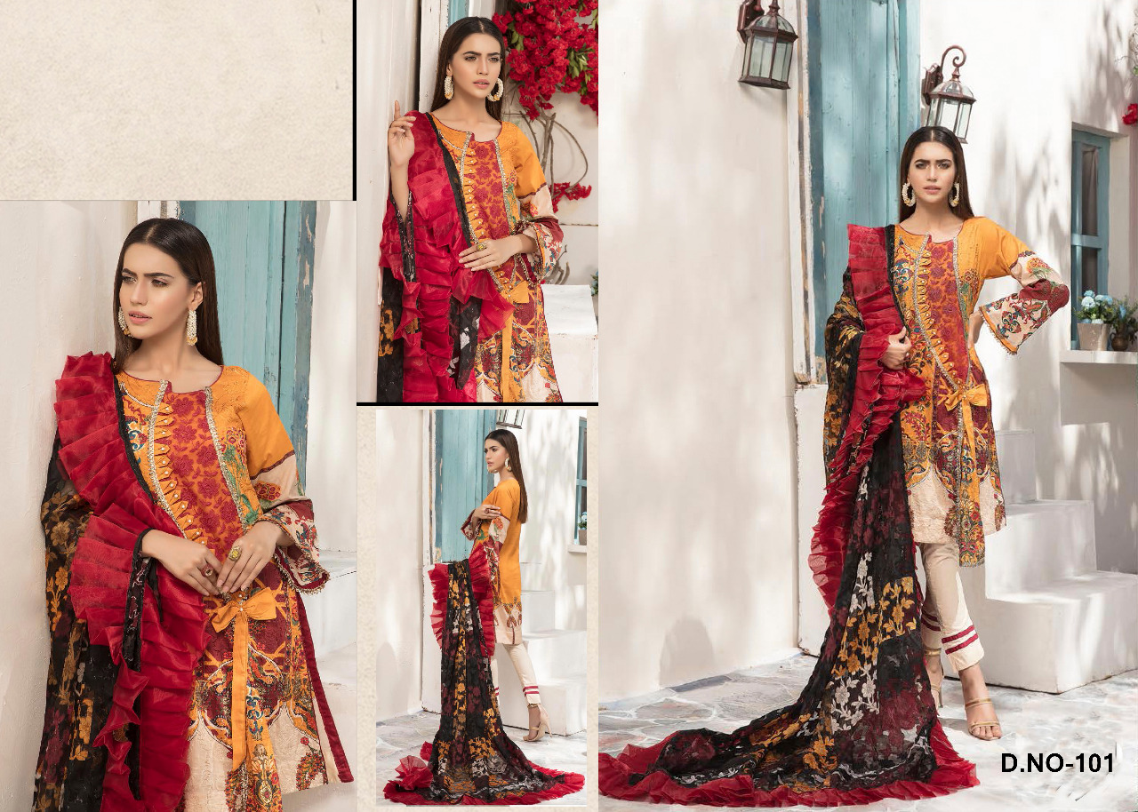 Rangrez Vol-1 By Kajri Style 1001 To 1006 Series Beautiful Suits Colorful Stylish Fancy Casual Wear & Ethnic Wear Pure Muslin Silk Digital Cotton Embroidery Dresses At Wholesale Price