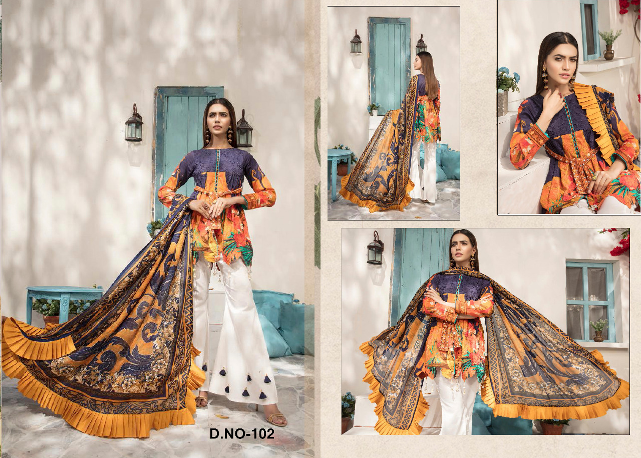 Rangrez Vol-1 By Kajri Style 1001 To 1006 Series Beautiful Suits Colorful Stylish Fancy Casual Wear & Ethnic Wear Pure Muslin Silk Digital Cotton Embroidery Dresses At Wholesale Price