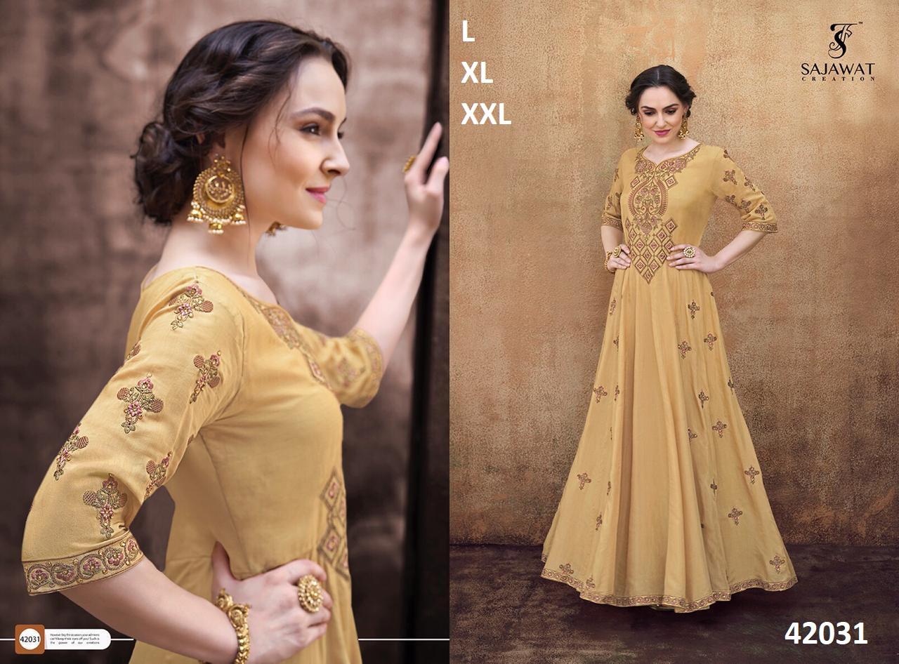 Rangriti Nx By Sajawat Creation Designer Kurti Beautiful Stylish Fancy Colorful Party Wear & Occasional Wear Heavy Rayon Kurti At Wholesale Price