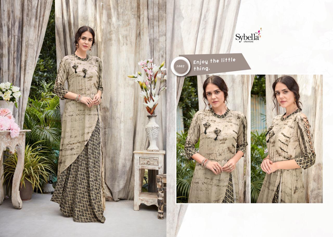 Rang Sutra By Sybella 1001 to 1006 Wear Collection Beautiful Stylish Fancy Colorful Party Wear & Occasional Wear Heavy Rayon Kurtis At Wholesale Price