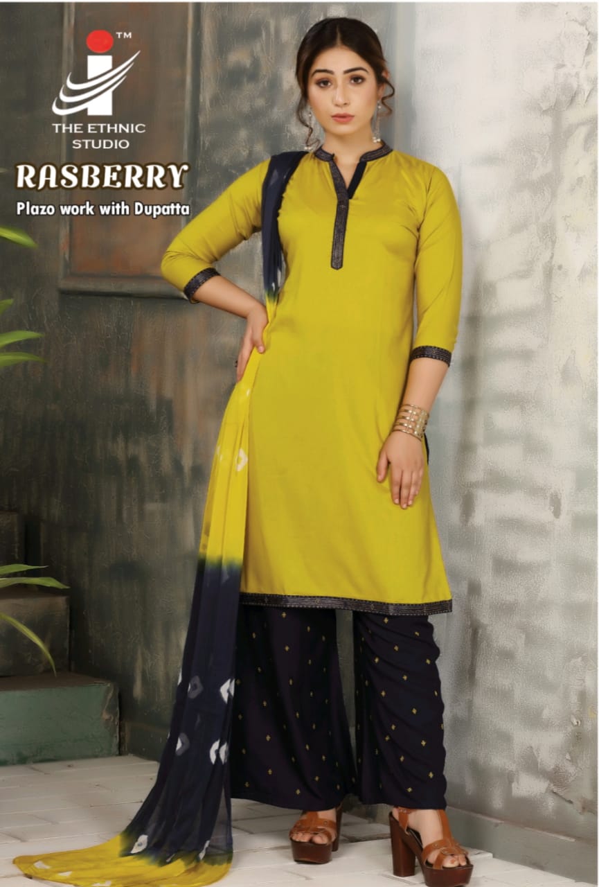 Rasberry By The Ethnic Studio 01 To 08 Series Beautiful Stylish Fancy Colorful Casual Wear & Ethnic Wear & Ready To Wear Heavy Rayon With Embroidery Kurtis At Wholesale Price