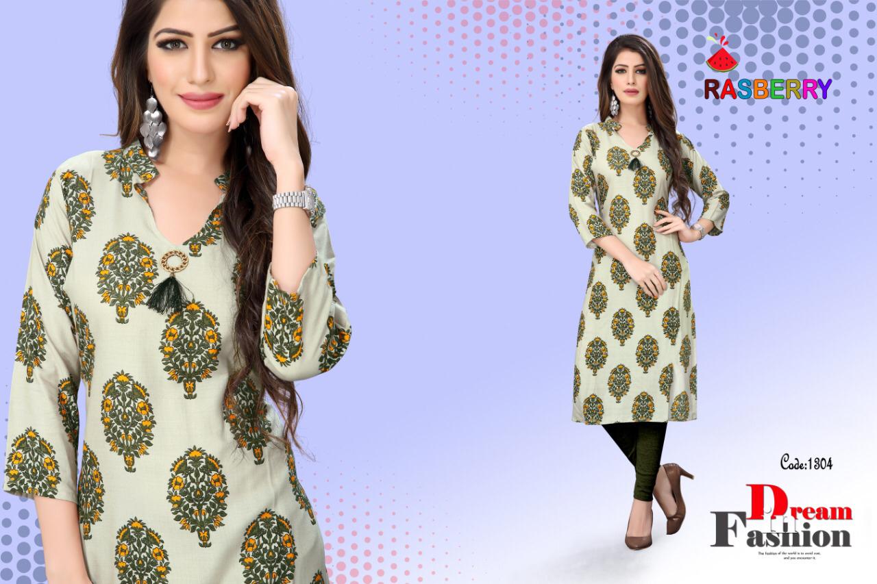 Rasberry By Watermelon 1301 To 1308 Series Beautiful Colorful Stylish Fancy Casual Wear & Ethnic Wear & Ready To Wear Rayon Print Kurtis At Wholesale Price