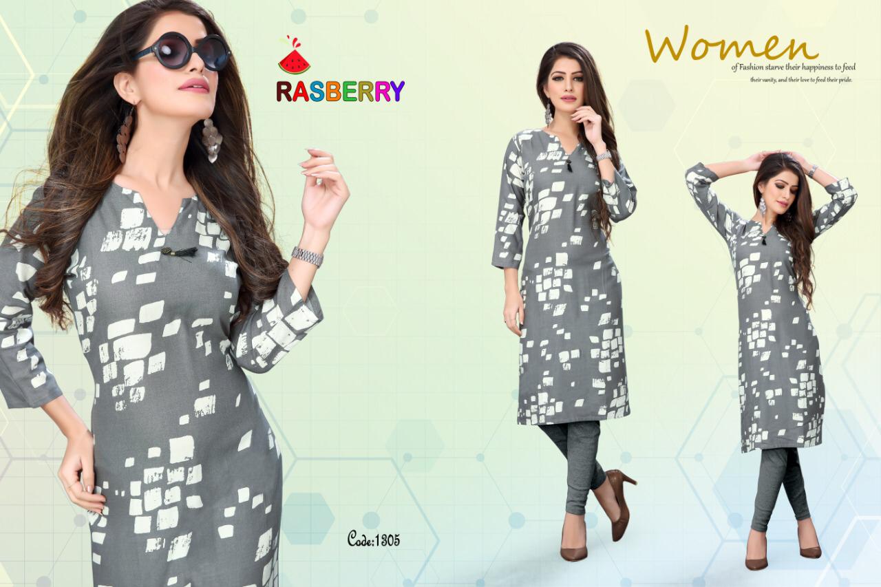 Rasberry By Watermelon 1301 To 1308 Series Beautiful Colorful Stylish Fancy Casual Wear & Ethnic Wear & Ready To Wear Rayon Print Kurtis At Wholesale Price