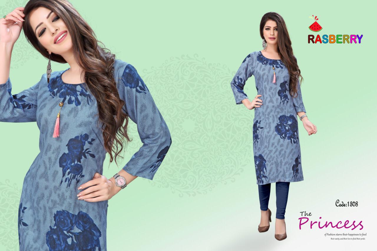 Rasberry By Watermelon 1301 To 1308 Series Beautiful Colorful Stylish Fancy Casual Wear & Ethnic Wear & Ready To Wear Rayon Print Kurtis At Wholesale Price