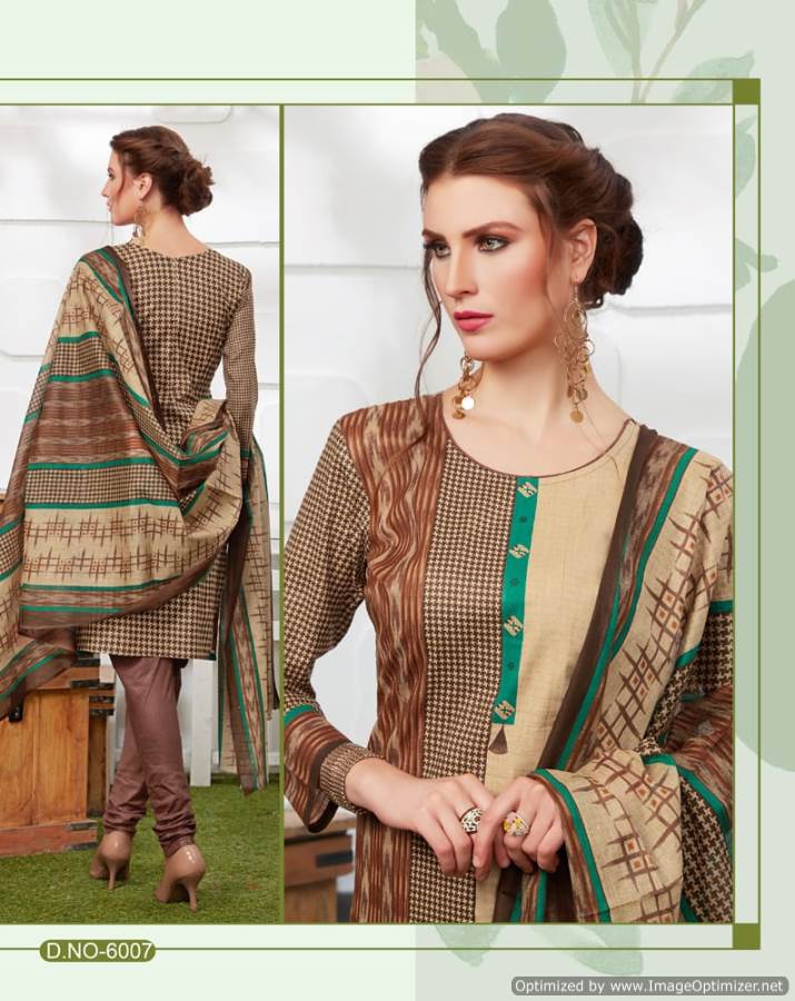 Rashi Vol-6 By Devi 6001 To 6012 Series Indian Traditional Wear Collection Beautiful Stylish Fancy Colorful Party Wear & Occasional Wear Cotton Printed Dress At Wholesale Price