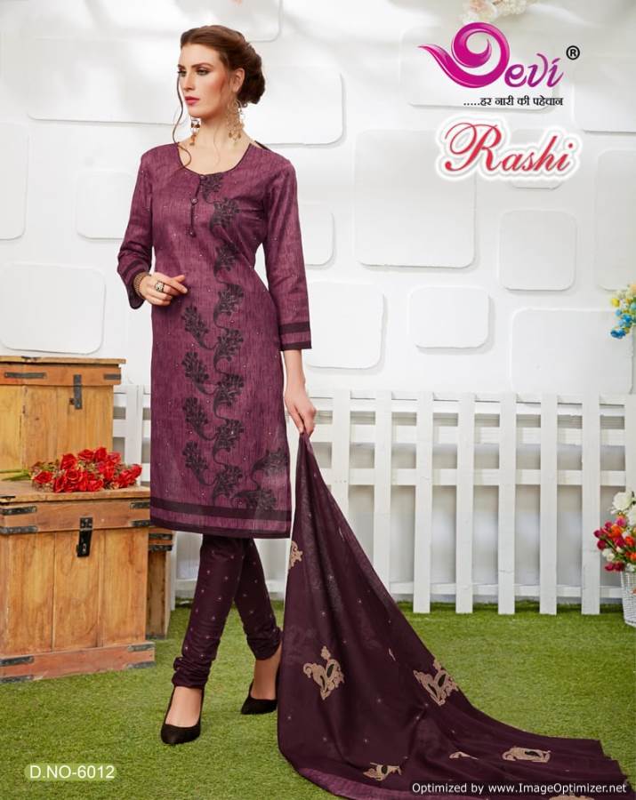 Rashi Vol-6 By Devi 6001 To 6012 Series Indian Traditional Wear Collection Beautiful Stylish Fancy Colorful Party Wear & Occasional Wear Cotton Printed Dress At Wholesale Price