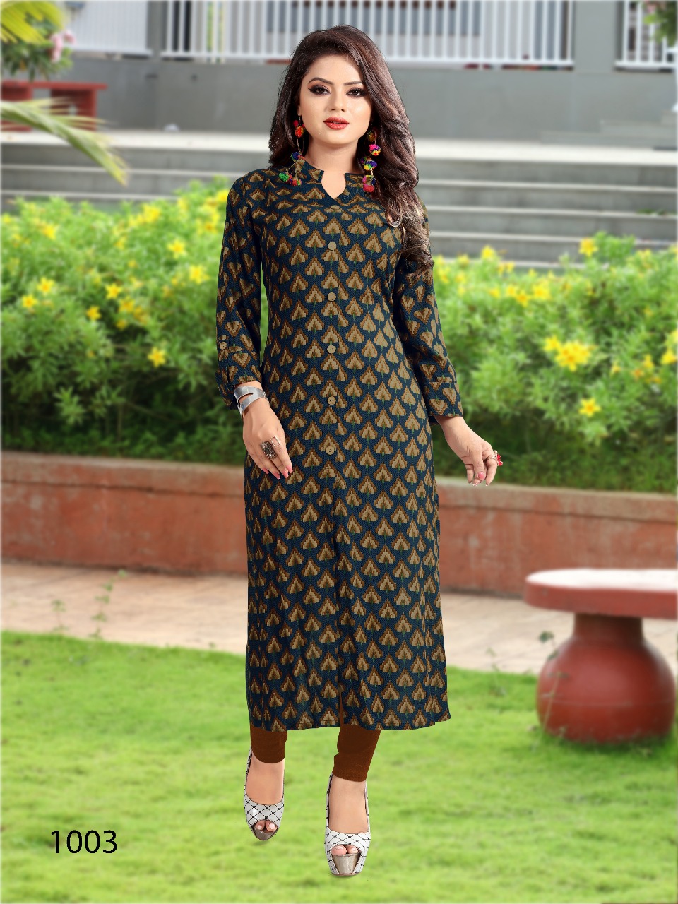 Rashika Vol-3 By Fashion Khoj 1001 To 1006 Series Beautiful Stylish Fancy Colorful Collection Casual Wear & Ethnic Wear Heavy Rayon Printed Kurtis At Wholesale Price