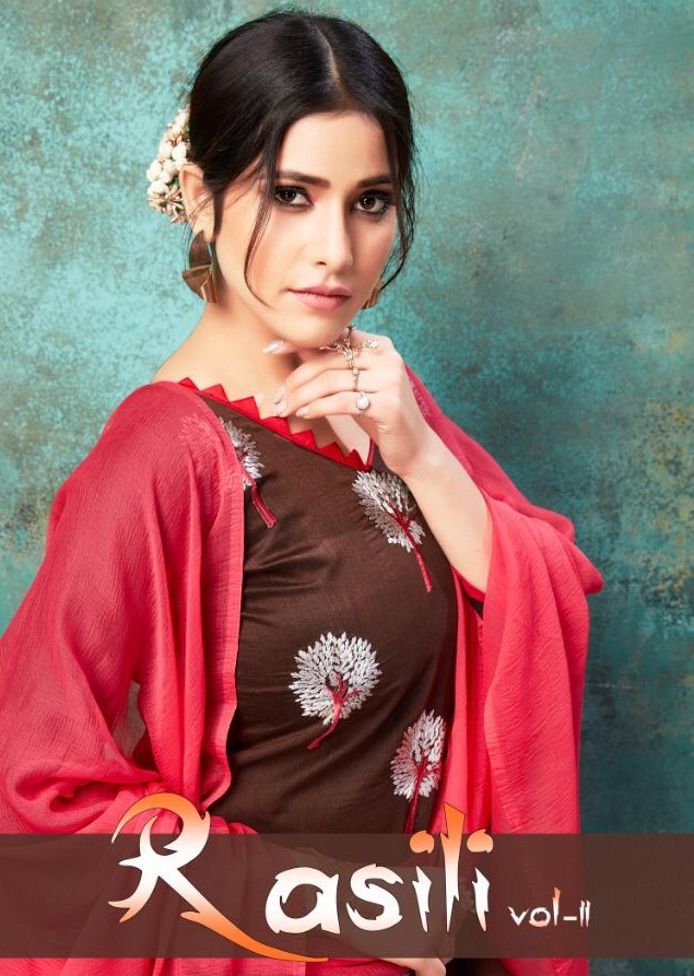 Rasili Vol-11 By Rahul Nx 11001 To 11010 Series Beautiful Winter Suits Collection Stylish Fancy Colorful Casual Wear & Ethnic Wear Chanderi Cotton Embroidery Work  Dresses At Wholesale Price
