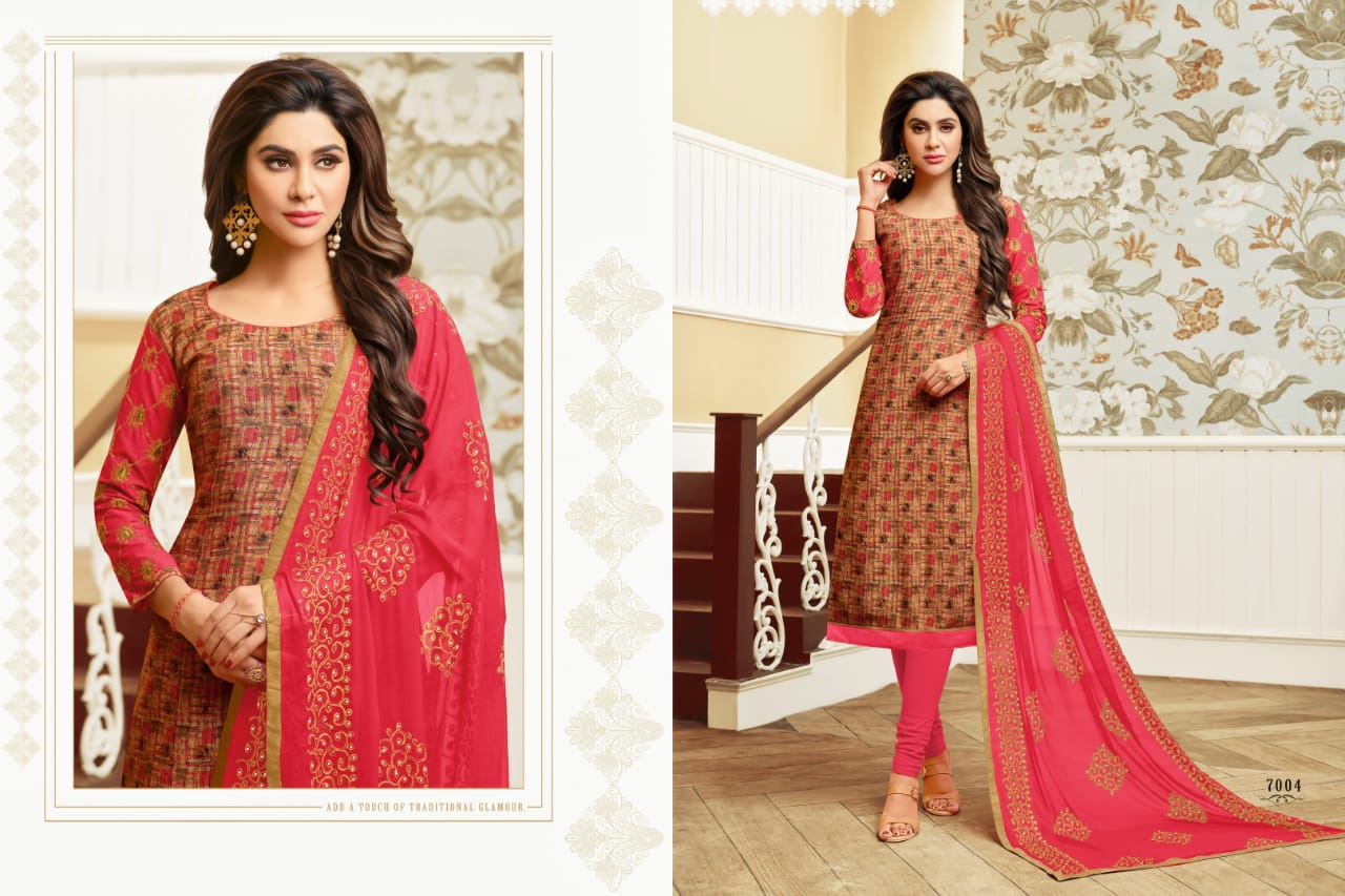 Ray Rayon Vol-5 By Rr Fashion 7001 To 7014 Series Beautiful Suits Stylish Fancy Colorful Casual Wear & Ethnic Wear Rayon & Cotton Dresses At Wholesale Price