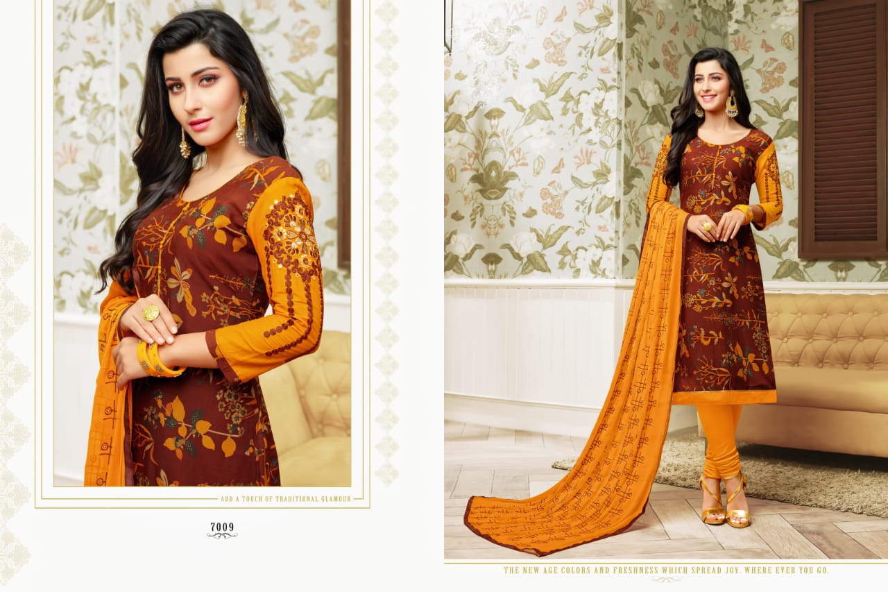 Ray Rayon Vol-5 By Rr Fashion 7001 To 7014 Series Beautiful Suits Stylish Fancy Colorful Casual Wear & Ethnic Wear Rayon & Cotton Dresses At Wholesale Price