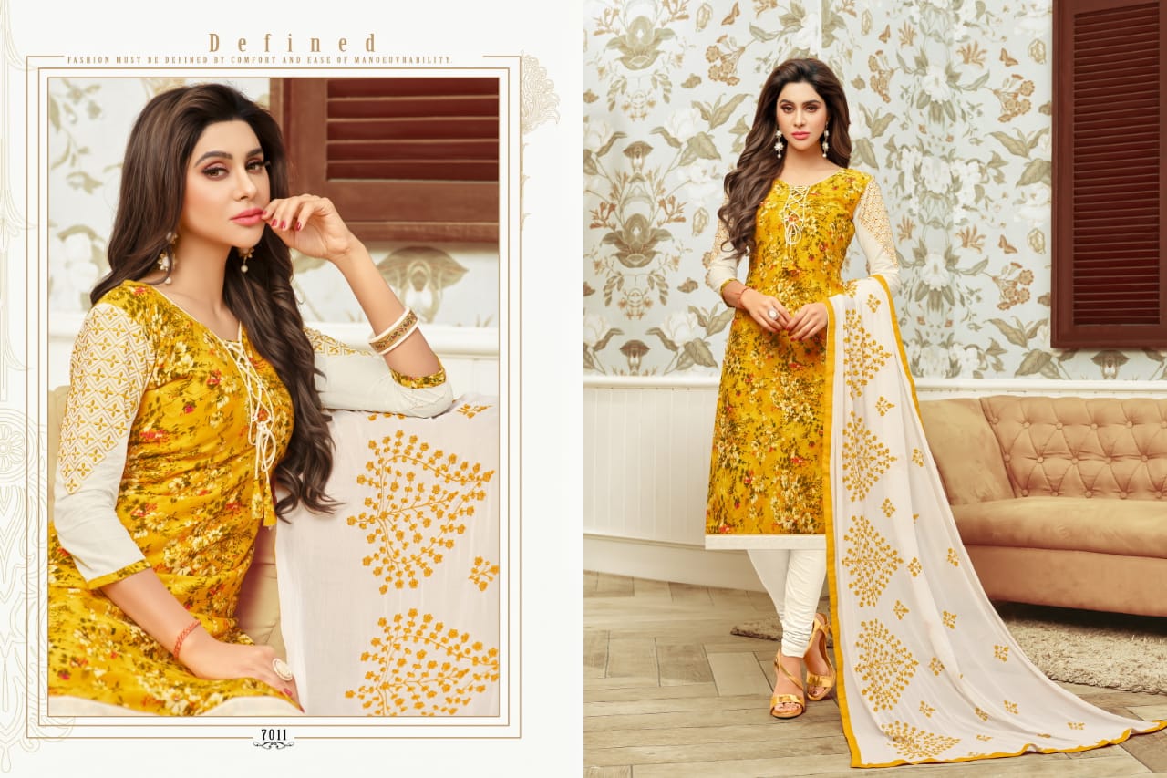 Ray Rayon Vol-5 By Rr Fashion 7001 To 7014 Series Beautiful Suits Stylish Fancy Colorful Casual Wear & Ethnic Wear Rayon & Cotton Dresses At Wholesale Price