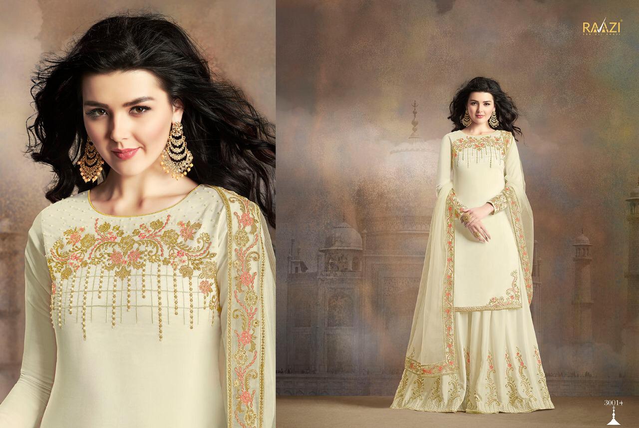 Raazi Taj Collection By Rama Fashion 30009 To 30016 Series Indian Traditional Wear Collection Beautiful Stylish Fancy Colorful Party Wear & Occasional Wear Soft Silk Embroidery Dresses At Wholesale Price