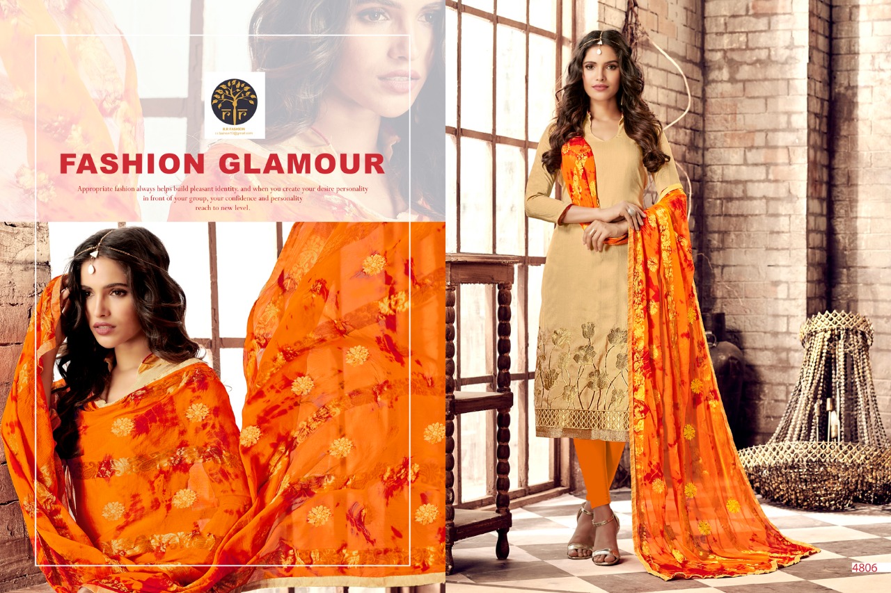 Razia Vol-3 By Rr Fashion 4801 To 4812 Series Beautiful Stylish Fancy Colorful Casual Wear & Ethnic Wear Banarasi Silk Dresses At Wholesale Price