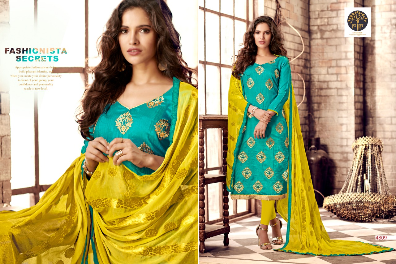 Razia Vol-3 By Rr Fashion 4801 To 4812 Series Beautiful Stylish Fancy Colorful Casual Wear & Ethnic Wear Banarasi Silk Dresses At Wholesale Price