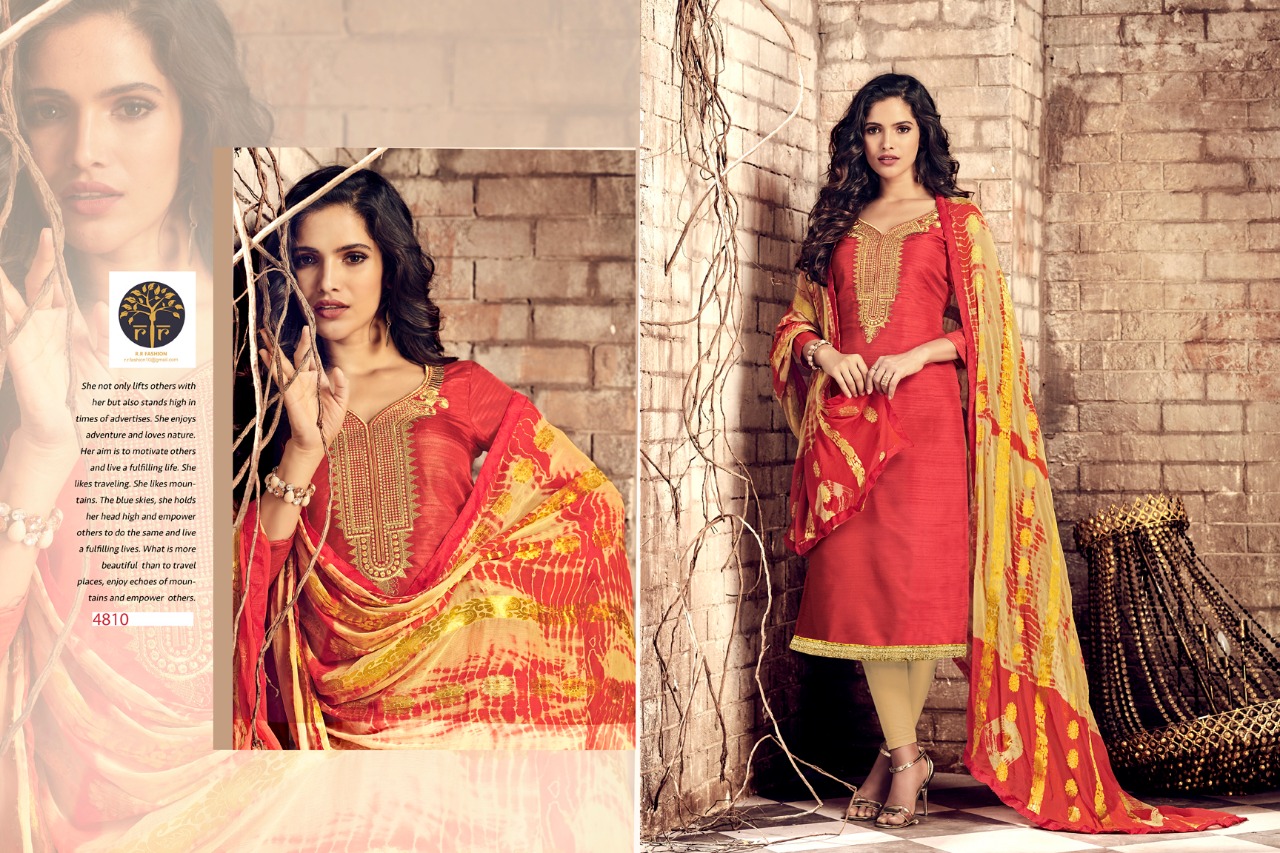 Razia Vol-3 By Rr Fashion 4801 To 4812 Series Beautiful Stylish Fancy Colorful Casual Wear & Ethnic Wear Banarasi Silk Dresses At Wholesale Price