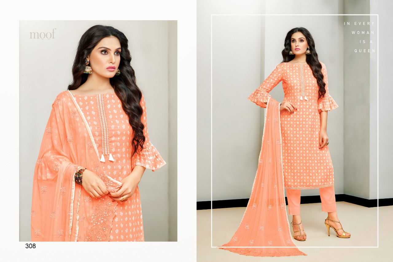 Raziya By Moof Fashion 106 To 112 Series Beautiful Suits Stylish Fancy Colorful Casual Wear & Ethnic Wear Collection Cotton Satin Printed Dresses At Wholesale Price